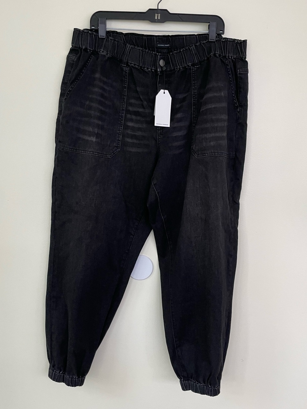 NWT Universal Standard Sweatpant Jogger Jean in Black M Medium 18 - 20 Casual